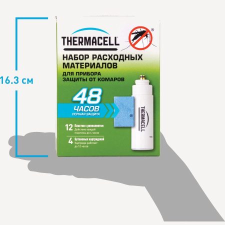 Набор рефиллов Thermacell MR 400-12 (4 газовых картриджа + 12 пластин)